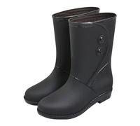 Bottes imperméables pour Femme de Pluie Semi-compensées Botte Jardin Extérieure Jardinage Chaussures Tendance l'extérieur et antidérapantes Antidérapant Anti-Pluie