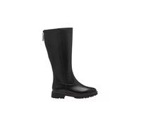 Jana bottes hautes femme sans talon avec fermeture éclair vegan, Black, 38 EU