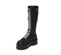 Bottes lacées Gothic de KOI - Monster High - Frankie Stein Firecracker Long Platform Boots - EU37 à EU42 - pour Femme - noir/vert EU 37