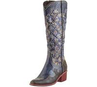Bottes Laura Vita Femmes Noir Cuir Tannage Végétal Talon Carré Zip 39 Eu 37