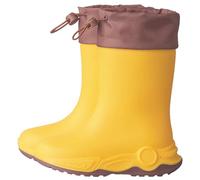 Bottes légères en caoutchouc pour enfants, semelle antidérapante, imperméables, rétractables, pour temps pluvieux, chaussures en caoutchouc portables toute l'année, 03 jaune clair, 19 EU