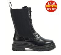 Pod Polly Sleek Créateur Mode Décontracté Robe Long Bottes Femmes Noir