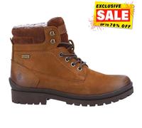 Hush Puppies Femmes Cuir Annay Mi Bottes Chameau Marron