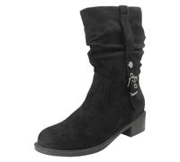 Bottes Mi-Mollet À Talon Bas En Microfibre Spot On Pour Femmes - F5R1254