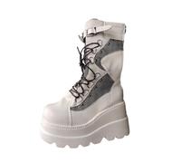 Bottes Mi-Mollet Femme en Simili Cuir, Style Cavalier Chic, Bride à Boucle | Le style cavalier structure une tenue quotidienne; cette botte femme complète robe, jean ou jupe durant l’automne-hiver.