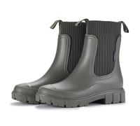 Bottes mi-Mollet imperméables et antidérapantes avec Semelles épaisses, Bottes de Pluie pour Femme avec Soutien de la voûte Plantaire, élastiques, imperméables, légères, antidérapantes 2026