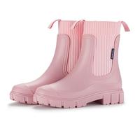 Bottes mi-Mollet imperméables et antidérapantes avec Semelles épaisses, Bottes de Pluie pour Femme avec Soutien de la voûte Plantaire, élastiques, imperméables, légères, antidérapantes 2026
