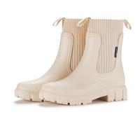 Bottes mi-Mollet imperméables et antidérapantes avec Semelles épaisses, Bottes de Pluie pour Femme avec Soutien de la voûte Plantaire, élastiques, imperméables, légères, antidérapantes 2026