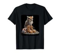Bottes Militaires Costume Chouette Tragique Homme Femme T-Shirt