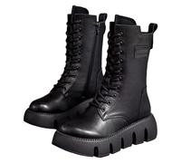 Bottes -mollet pour femmes, bottes de mode avec semelle antidérapante, bottes à la mode avec chaud en peluche épaissie, cadeau d'hiver pour les amis de la famille