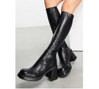 Bottes Montantes - ASOS - Noir - Tige Haute - Talon Carré Mi-Haut - Semelle Chunky 43