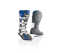 Bottes Moto ACERBIS Homologués X-Race Bleu/Gris Fermeture 4 Leviers Coquille Si