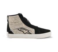 Alpinestars Ride-63 Canvas Chaussures moto, Noir/Gris/Blanc, Taille 7,5
