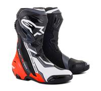 Bottes Moto Alpinestars Supertech R Noir/Fluo Rouge/Blanc/Gris43 Noir,Fluo Rouge,Blanc,Gris