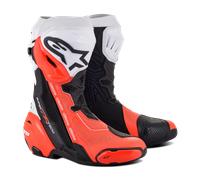 Bottes Moto Alpinestars Supertech R Vented Noir/Blanc/Rouge Fluo46 Noir,Blanc,Rouge Fluo