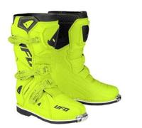 Bottes moto cross enfant UFO Typhoon - jaune fluo - 34 38