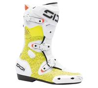 Bottes moto racing Sidi Mag-2 Air - blanc & jaune 46