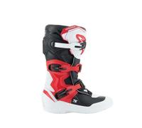 Bottes moto trial enfant Alpinestars Tech3S - white/black/red 37