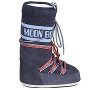 Bottes neige femmes Moon Boot MB ICON SUEDE LACES Bleu 35 / 38