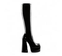 Bottes Noires Montantes Style Gothique Windsorsmith Pour Femmes