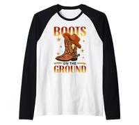 Bottes on The Ground Cowboy Country Western Manche Raglan