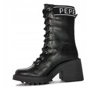 Bottes Pepe Jeans pour femme, noires, à lacets, pointure 37 AWE