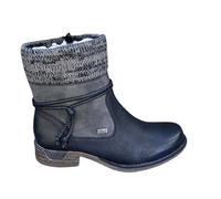 Bottes Plateforme Mi-Mollet pour Femme Bout Rond Bottines Orthopédiques Femme Cuir 2025 Nouveau Bottine Remonte Botte Fermeture Eclair Boot Chic Et Elegante Chaussure Couleur Assembler Bottine