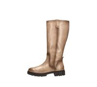 Bottes plates Bugatti Femme - Cuir - Beige - Lacets - Haute - Ref taupe 37