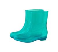 Bottes Pluie Femme Imperméables Chelsea Bottines Couleur Unie Sécurité Résistante Confortable Plates L'extérieur Chaussures Jardin