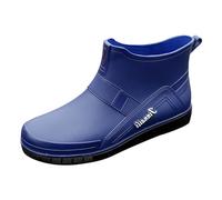 Bottes Pluie Imperméables Homme Confortables Légères Protection Contre Les claboussures Courtes Couleur Unie de sécurité pour Industrie d'équitation légantes l'extérieur