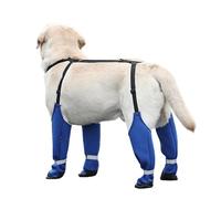 Bottes porte-jarretelles imperméables pour chien - Chaussures imperméables pour chiens, bottes d'hiver antidérapantes pour chien de taille moyenne avec bretelles anti-salissures, quatre saisons