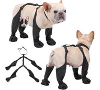 Bottes porte-jarretelles pour chiens, bottes imperméables et antidérapantes avec sangle auxiliaire pour l'hiver et la randonnée en plein air (taille S)