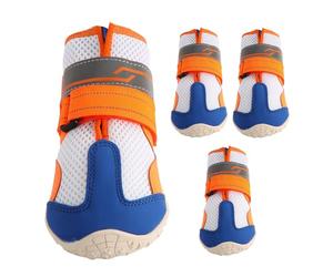 Bottes pour chiens Protecteurs de coussin, Protecteur de pattes réglable et réfléchissant | Chaussures respirantes pour chiens d'été | Pour teckel, bouledog, extérieur, hiver, neige, pluie, pav