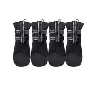 Bottes pour chiens toutes saisons pour grandes races - 4 paires imperméables, antidérapantes et respirantes(XS)