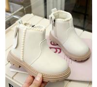 Bottes pour enfants, bottes courtes à nœud pour filles, 20-25 cm, nouvelles bottes pour filles pour l'automne/hiver 2021, bottes en style pour petites filles EUR21,EUR22,EUR23,EUR24,EUR25,EUR26,EUR27,