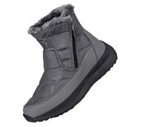 Bottes Pour Femme Bottes Doublure Polaire Imperméable Durable RandonnéE Bottines Semelle AntidéRapant Chaussures Mousse A MéMoire Chaussures D'Hiver (Dark Gray, 37)
