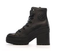 Bottes pour Femme - Converse Chuck 70 De Luxe Heel Lth - Noir - Cuir - Lacets 36