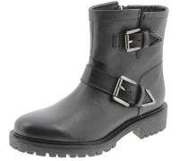 Bottes pour femme Geox D Hoara en cuir noir avec boucle de serrage 36