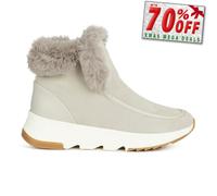 Bottes Pour Femmes Geox Falena Designer Urbaines Mode Waterproof Grises