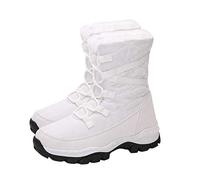 Bottes pour Femmes, Hiver pour Femmes Décontractées en Plein Air épaissir Chaud Randonnée Sportive Bottes De Neige Blanc 39