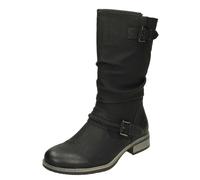 Bottes Pour Femmes Rieker 98860 En Fourrure Haute Jusqu'Au Mollet