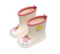 Bottes pour garçon pour les jours de pluie en plein air. Bottines courtes confortables pour enfants de 1 à 8 ans. Semelle robuste. Chaussures de marche légères pour toutes les saisons., beige, 31 EU