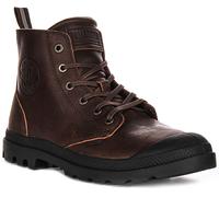 Bottes Pour Hommes Palladium Pampa Hi Zip 50S Ins Zip Grain Lacer Brun EU 41-46