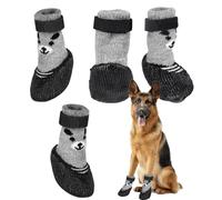 Bottes pour pattes de chien - Chaussures pour animaux de compagnie, bottes antidérapantes pour chiens | Chaussures respirantes pour chiens avec fermeture réglable pour les jours de neige, les rues