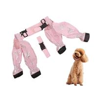 Bottes pour pattes de chien, guêtres, bottes à bretelles pour chiens, bottes à bretelles pour chiens, respirantes, imperméables, faciles à enfiler, protections de pattes qui restent en place :