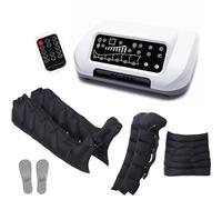 Bottes Pressothérapie, Botte de Pressothérapie pour Jambes, Massage Lymphatique Pour Jambes, 6 Modes Combinés, Compression Régulée Par Capteur, Télécommande Sans Fil