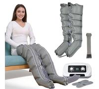Bottes Pressothérapie Drainage Lymphatique | 6 Chambre Botte Pressothérapie Jambes Pieds Fatigués | Appareil Drainage Lymphatique Massage Jambe Lipoedeme | 0-240 mmhg (2 Jambes | M)