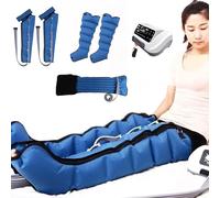 Bottes Pressothérapie Drainage Lymphatique 6 Chambres Appareil De Massage À Compression d'air pour Jambes,Massage Lymphatique Drainant Jambes, Massage Mollet (2 jambes+2 bras+taille)