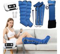 Bottes Pressothérapie Drainage Lymphatique, Appareil Circulation Sanguine Jambes, Botte De Compression 6 Chambre Pression Réglable, Lipoedeme Appareil, Anti Jambes Lourdes