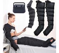 Bottes Pressothérapie Drainage Lymphatique,Bottes Pressothérapie Masseur électrique à Compression D'air,Appareil de Relaxation Complet Pour Le Corps,la Taille, Les Bras et Les Jambes